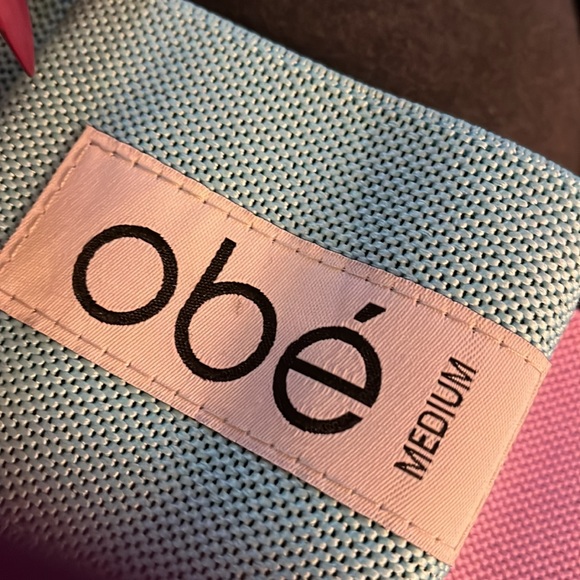 Obe’ resistance bands with storage pouch, lilac light and baby blue medium New - Picture 3 of 6